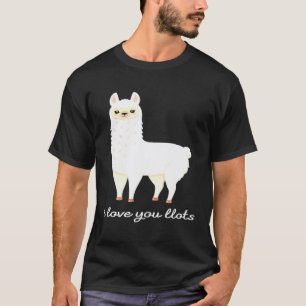 Camiseta Eu Te Amo Muito Llots Diz a Lhama