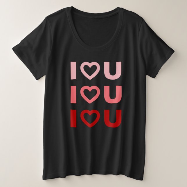 Camiseta Eu te amo, mulheres (Frente do Design)