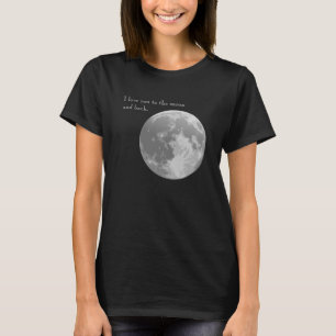 Camiseta Eu te amo na lua e de volta.