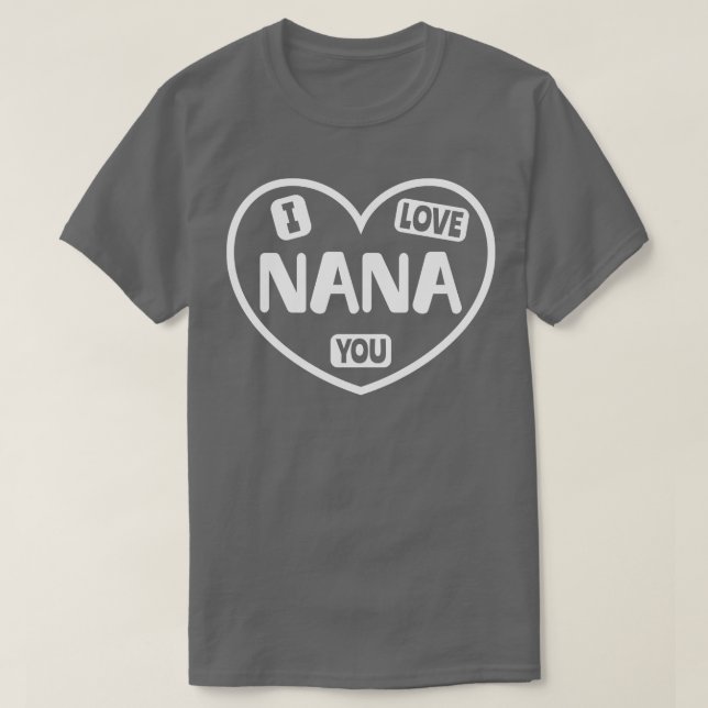 Camiseta Eu Te Amo, Nana (Frente do Design)