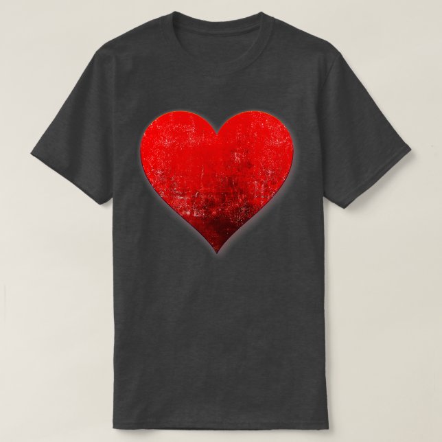 Camiseta Eu Te Amo O Dia de os namorados Vermelho Emoticon (Frente do Design)