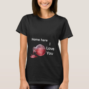 Camiseta Eu Te Amo Poção do Amor Nome Personalizad