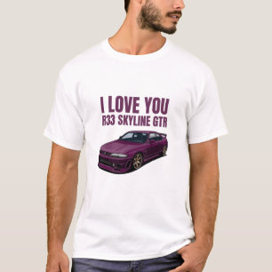 Camiseta Eu te amo R33 Skyline GTR
