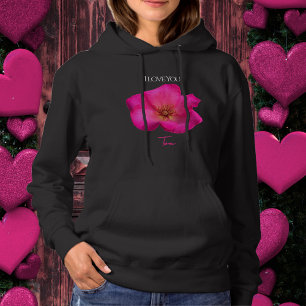 Camiseta Eu Te Amo - Rosa - Personalizado para o Dia dos Na