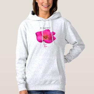 Camiseta Eu Te Amo - Rosa - Personalizado para o Dia dos Na