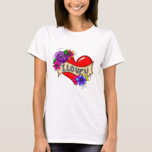 Camiseta Eu Te Amo Rua Art Urban Heart
