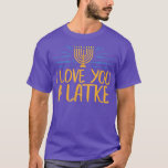 Camiseta Eu Te Amo Um Chão Judeu Engraçado Hanukkah Chanu<br><div class="desc">Eu Te Amo Um Presente Judeu Engraçado Chanucah Chanukah.</div>