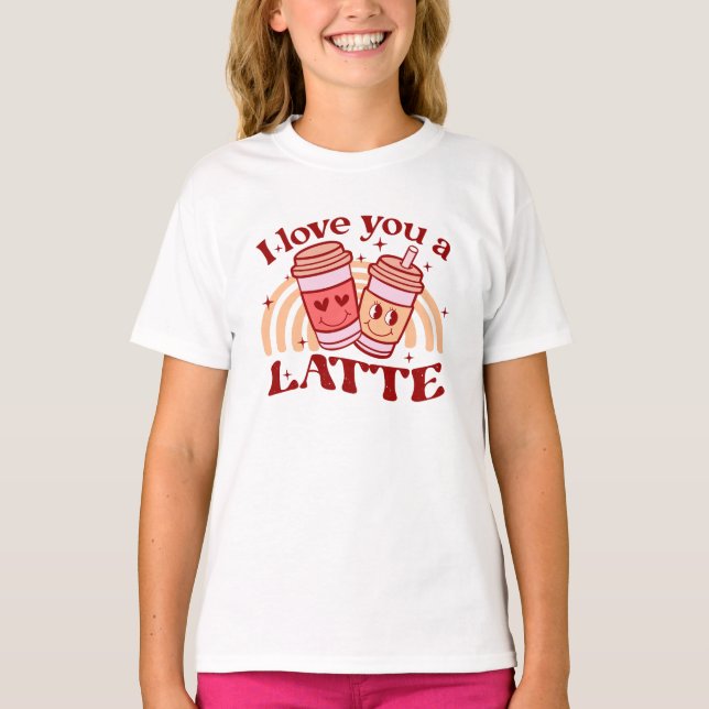 Camiseta Eu Te Amo Um Latte (Frente)