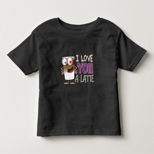 Camiseta Eu te amo um latte (Frente)