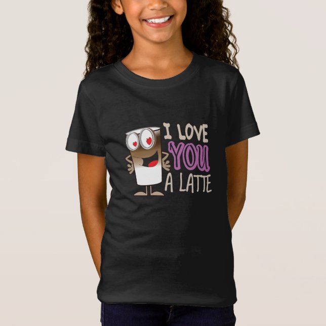 Camiseta Eu te amo um latte (Frente)