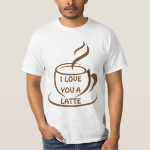 Camiseta Eu te amo uma design engraçada romântica latente