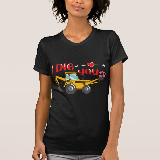 Camiseta Eu Te Canto Namorados De Backhoe (Frente)