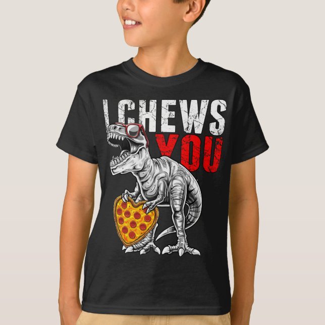 Camiseta Eu Te Choro A Rex Dinossaur Dia de os namorados Pi (Frente)