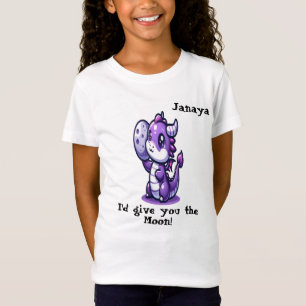 Camiseta "Eu te daria a lua" A Personalizada Rapariga Kawai