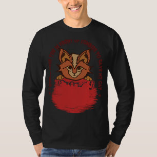 Camiseta Eu te empurraria de Zombies para salvar meu gato