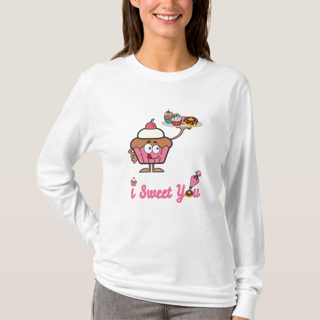 Camiseta Eu te juro com um Cupcake (Frente)