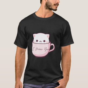 Camiseta Eu te mando um gato bonito em Teacup
