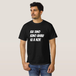 Camiseta Eu te odeio muito em Maori