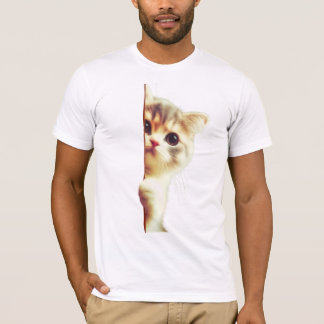 Camiseta Eu Te Vejo! Gato Gato Gato Gelado Em Torno Do Cant