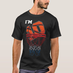 Camiseta Eu Tenho 10 Anos De Idade Jogo De Bola De Basquete