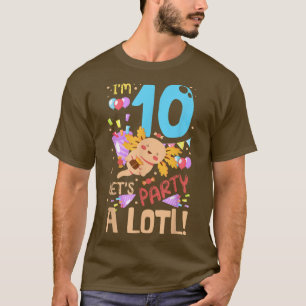 Camiseta Eu tenho 10 anos, vamos festejar muito para um Aol