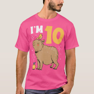 Camiseta Eu Tenho 10 Dias, Capybara, 10º Aniversário, Capyb