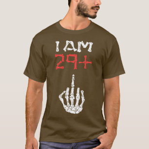 Camiseta Eu tenho 29 dedos do meio Vinte e Nove Mais Meio
