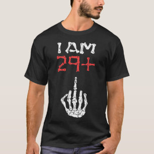 Camiseta Eu tenho 29 dedos do meio Vinte e Nove Mais Meio