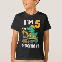 Eu tenho 5 anos e escavo-o 5 Aniversário, Dinossau