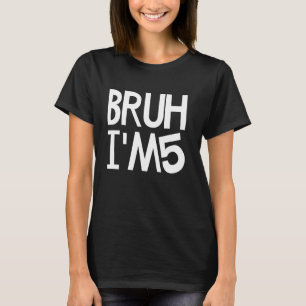 Camiseta Eu tenho 5 anos É meu aniversário 5 de 5 anos