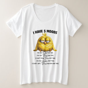 Camiseta Eu tenho 5 humores