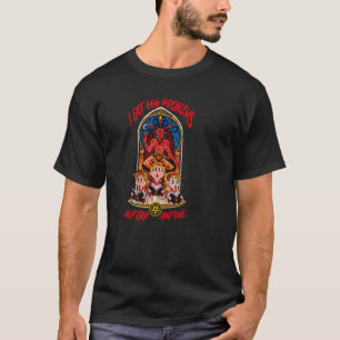 Camiseta Eu Tenho 666 Problemas  Ateu Bode Satanista Baphom