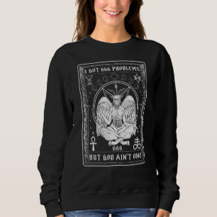 Camiseta Eu Tenho 666 Problemas Eu Sou Gótico Baphomet Sata