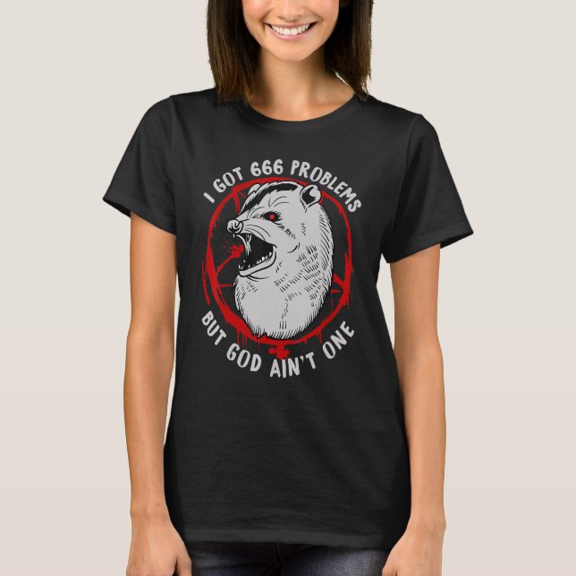 Camiseta Eu Tenho 66 Problemas Mas Deus É Um (Frente)