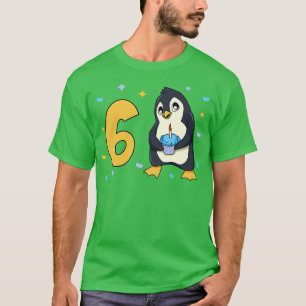 Camiseta Eu tenho 6 anos com aniversário de criança de ping