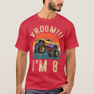 Camiseta Eu tenho 8 anos Vroom 8th Festa de aniversário Car