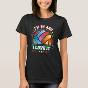 Camiseta Eu tenho 94 anos e eu adoro o 94º aniversário dos