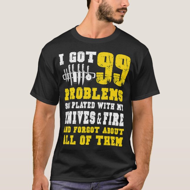 Camiseta Eu tenho 99 biscoitos engraçados de chef  (Frente)