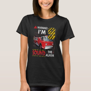 Camiseta Eu tenho 9 anos de som O Alarme Bombeiro 9º Bir