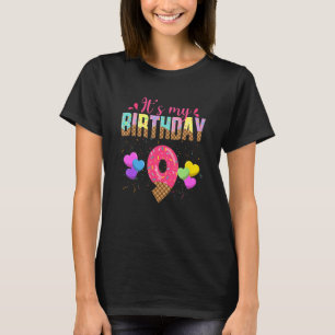 Camiseta Eu tenho 9 anos É meu 9º Sorvete de aniversário Do