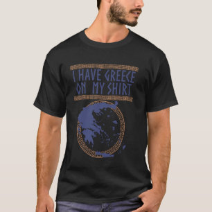 Camiseta Eu Tenho a Grécia No Meu Mapa Grego Atenas Helênic
