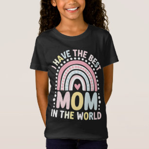 Camiseta Eu Tenho A Melhor Mãe Do Mundo Boho Arco-Iris