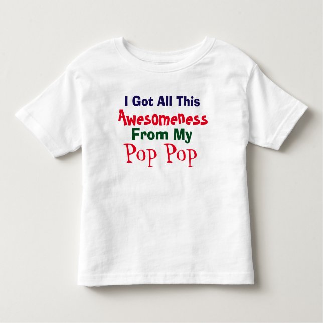 Camiseta Eu Tenho A Minha Consciência Da Minha Pop de Pop (Frente)