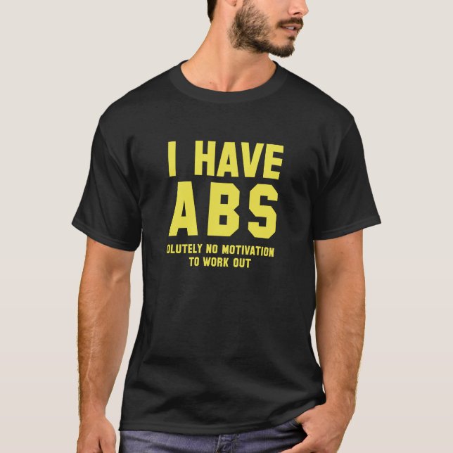 Camiseta Eu Tenho Abs (Frente)