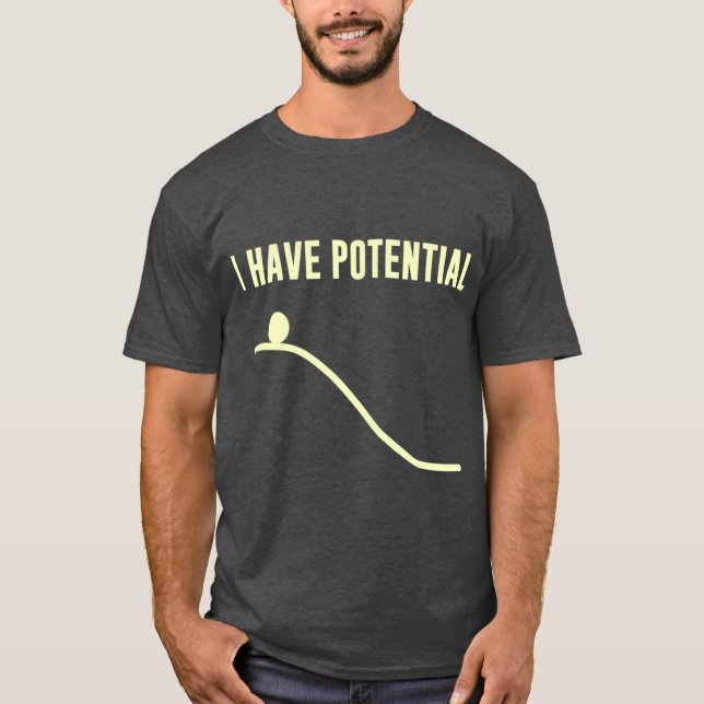 Camiseta Eu tenho amigos com Energia Potencial (Frente)
