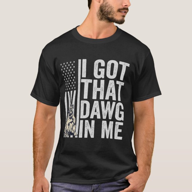 Camiseta Eu tenho aquele cachorro em mim, um doce presente  (Frente)