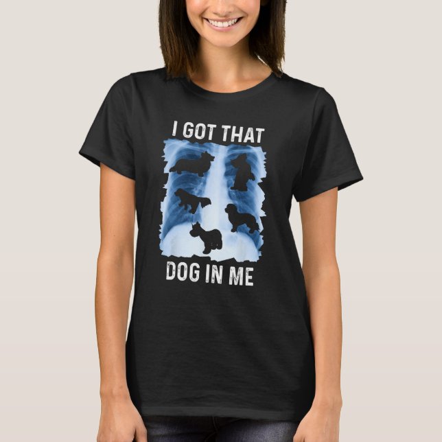 Camiseta Eu tenho aquele cachorro no meu raio-X. (Frente)
