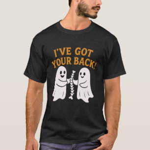 Camiseta Eu Tenho As Suas Costas Esqueleto Espinha Fantasma