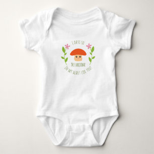 Camiseta Eu tenho assim o cogumelo em meu coração para vo