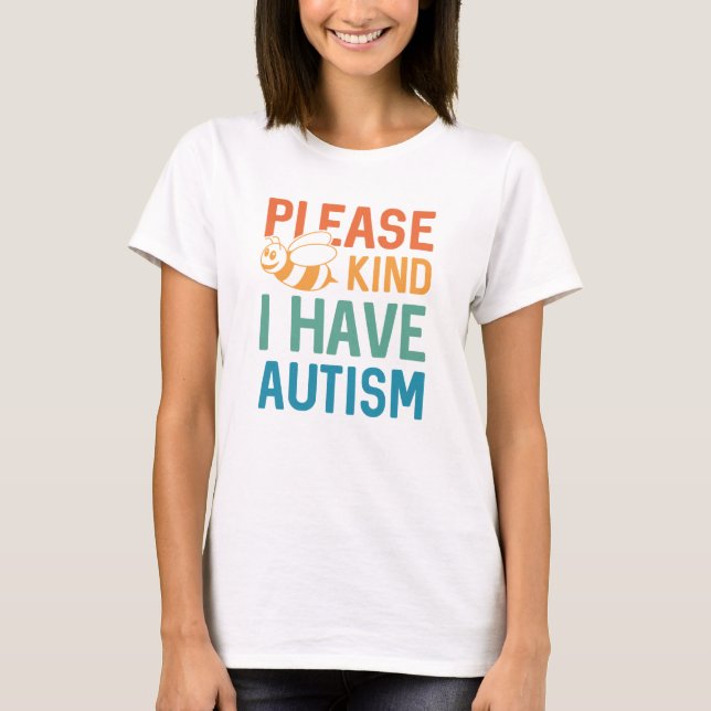 Camiseta Eu Tenho Autismo (Frente)